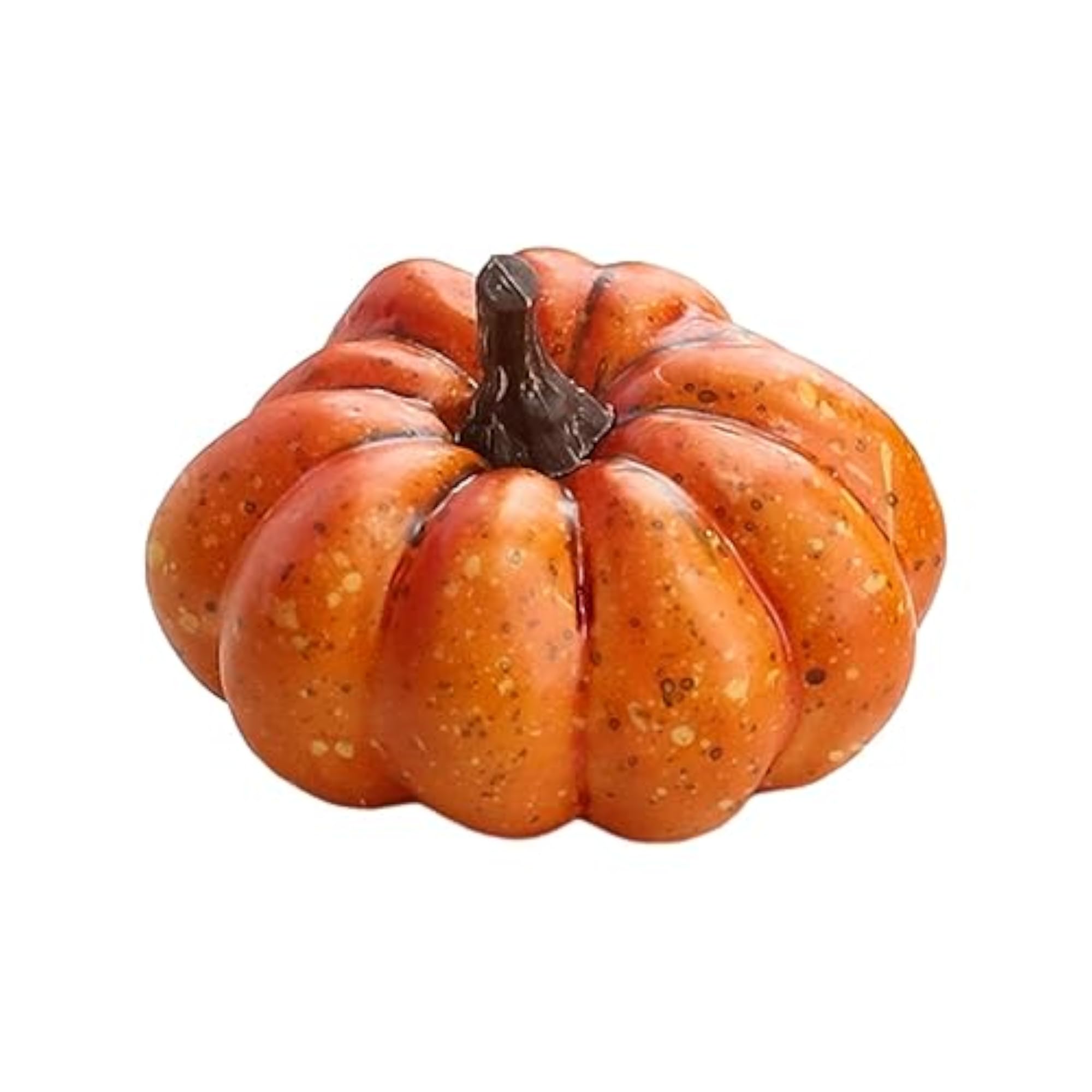 4x Artificial Pumpkin Halloween Foam Pumpkins Decor, Orange